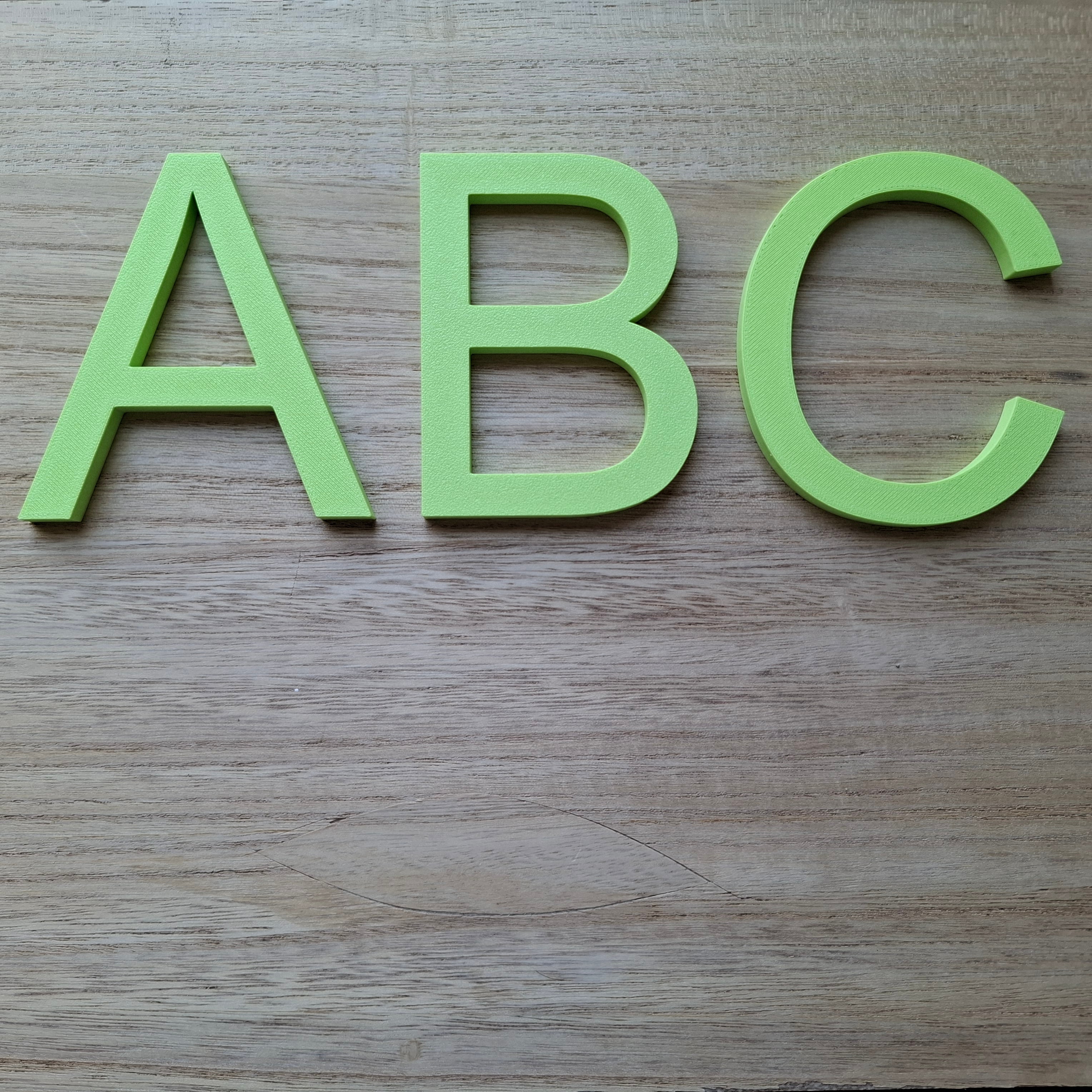 3D Letters voor binnen (zelf samenstellen)